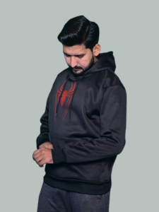 Exclusive Wuzaan Black Spider Printed Hoodie for Boys, Men, Male Limited Edition