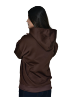 Brown Hoodie with Butterfly print